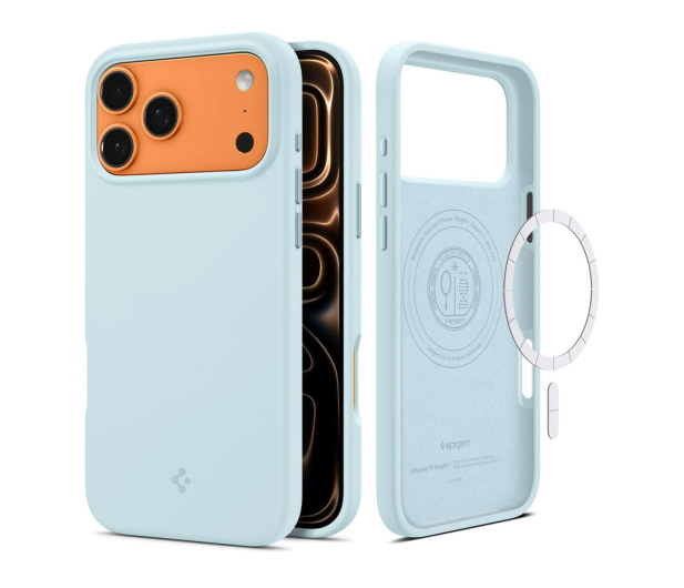 Spigen Silicone Fit Mag Magsafe do Iphone 17 Pro Mute Blue - 1359869 - zdjęcie